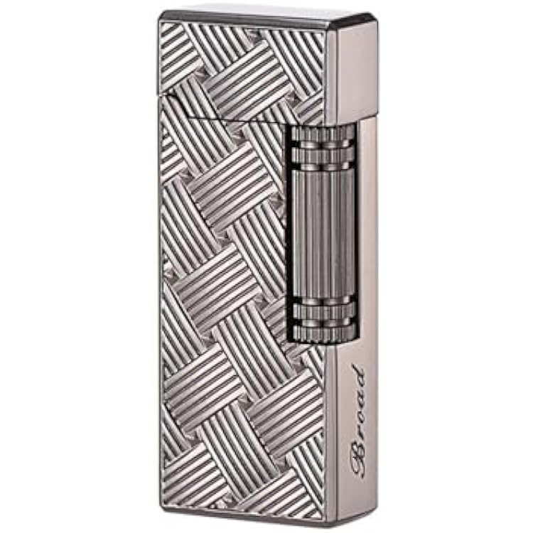 Without Butane Metal Butane Lighter with Flint, Soft Flame, Dragon Design,Candle LighterBlack Webbing