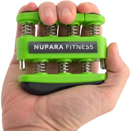 Grip Strength Trainer - Hand Strengthening Device, Forearm Strengthener, and Finger Trainer. Hand Gripper Strengthener and Guitar Finger Exerciser.
