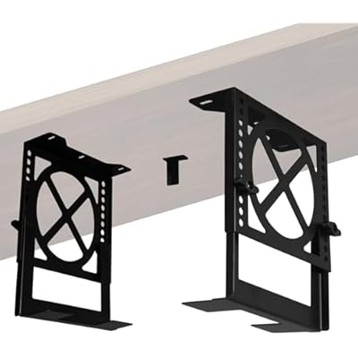 Adjustable Under Desk PC Mount, Mount Bracket Holder,Compatible with,UPS,CPU,Small Form Factor Desktop Tower,Height 4.2-8 in