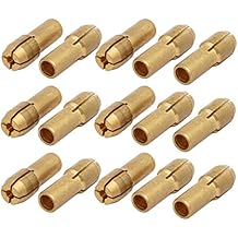 Aexit 15pcs 1.8mm Power Tool Clamping Dia Brass Qucik Change Collet Nut for Rotary Power Tool Model:23as187qo45