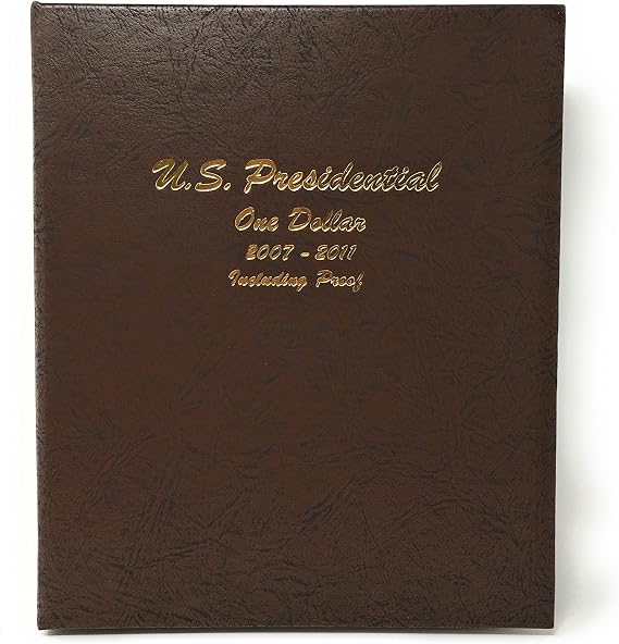 Dansco US Presidential Dollar with Proof Coin Album 2007 - 2011 #8184